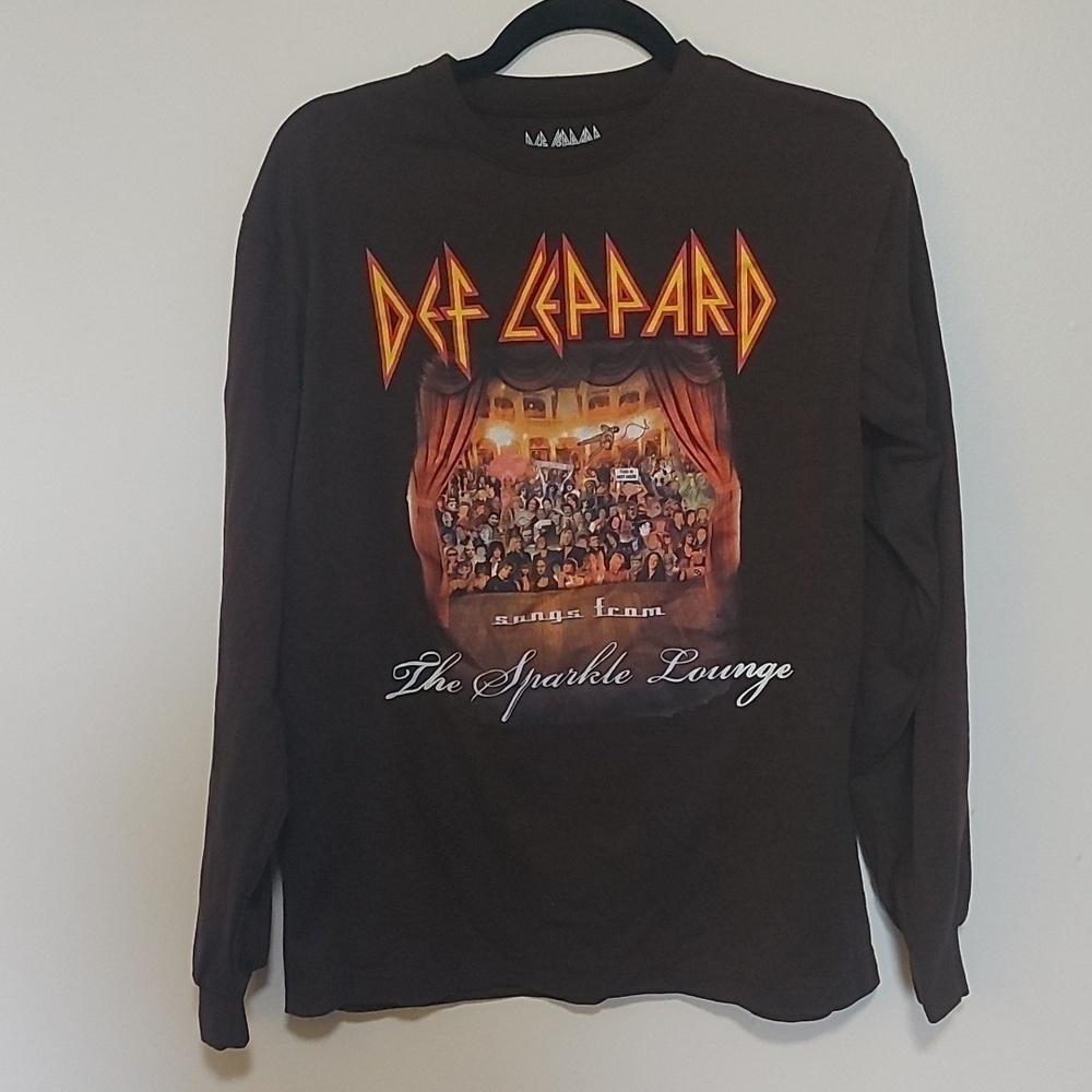 Def Leppard graphic long sleeve tee euc medium